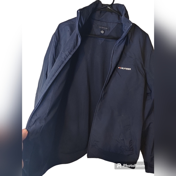Tommy Hilfiger Navy Blue Jacket Size Large - Picture 3 of 6